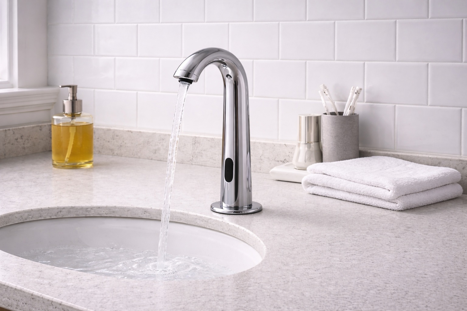 BathSelect Solo tall sensor faucet model BST509NT